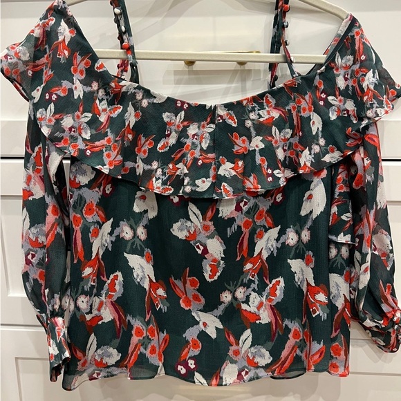 Tanya Taylor Off the Shoulder Silk Top - Picture 4 of 7